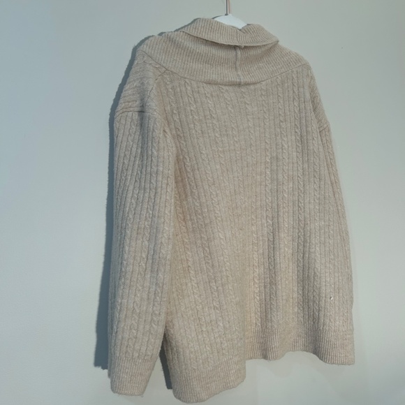 Zara - Rib Cable Knit Sweater - Picture 10 of 10